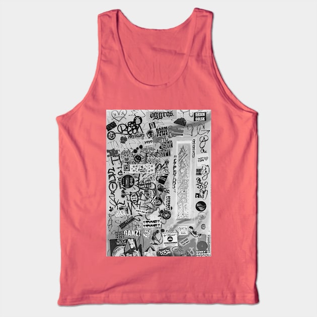 Graffiti Street Tags Urban Art NYC Tank Top by eleonoraingrid